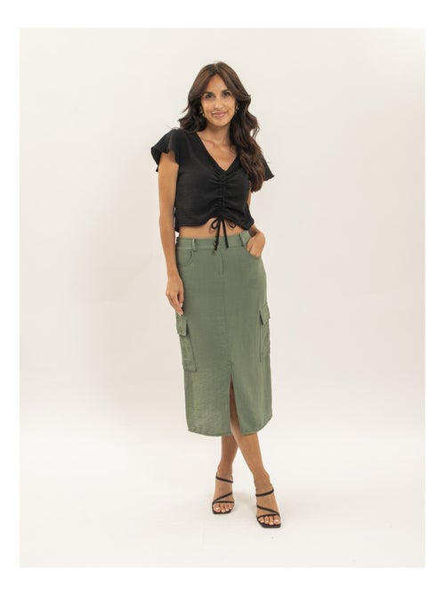 Gonna midi cargo XILITA - Kiabi