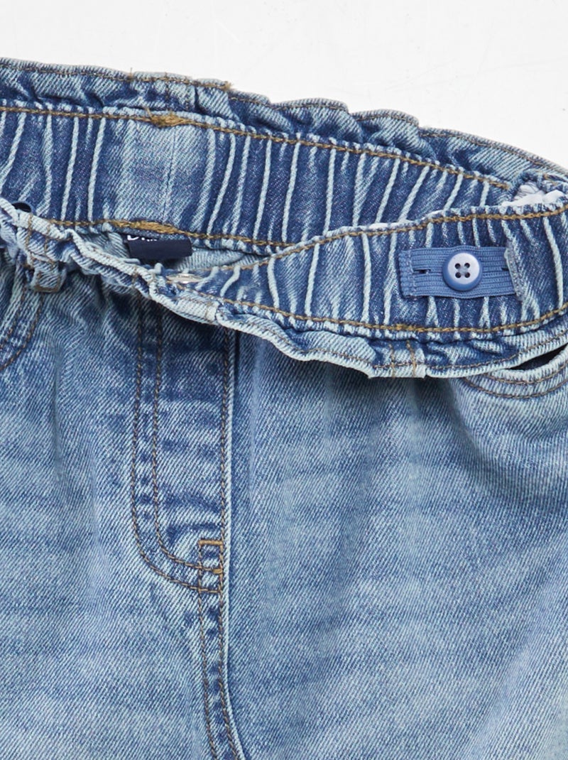 Gonna midi dritta in jeans BLU - Kiabi