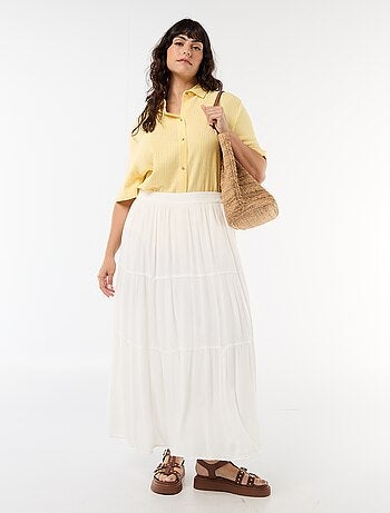 Gonna midi in crêpe