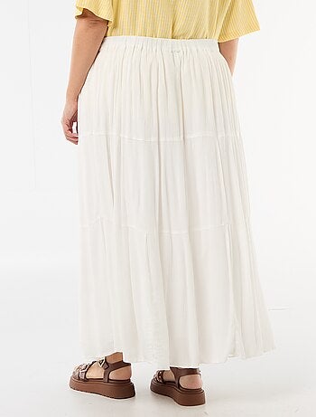 Gonna midi in crêpe