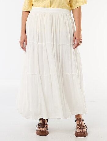 Gonna midi in crêpe