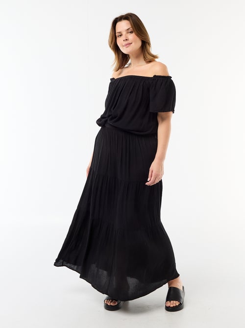 Gonna midi in crêpe - Kiabi