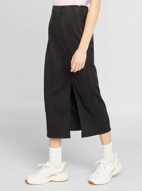 Gonna midi in finto camoscio - Kiabi