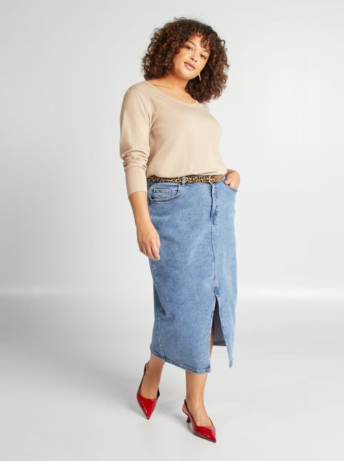 Gonna midi in jeans - Kiabi