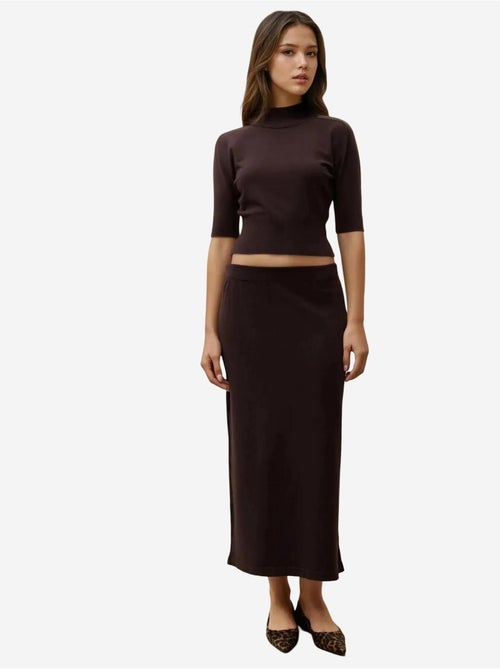 Gonna midi in maglia morbida testurizzata hiccup - Kiabi