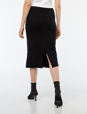 Gonna midi in maglia ottoman