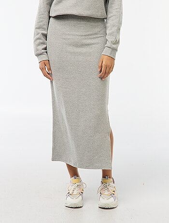 Gonna midi in maglia soffice