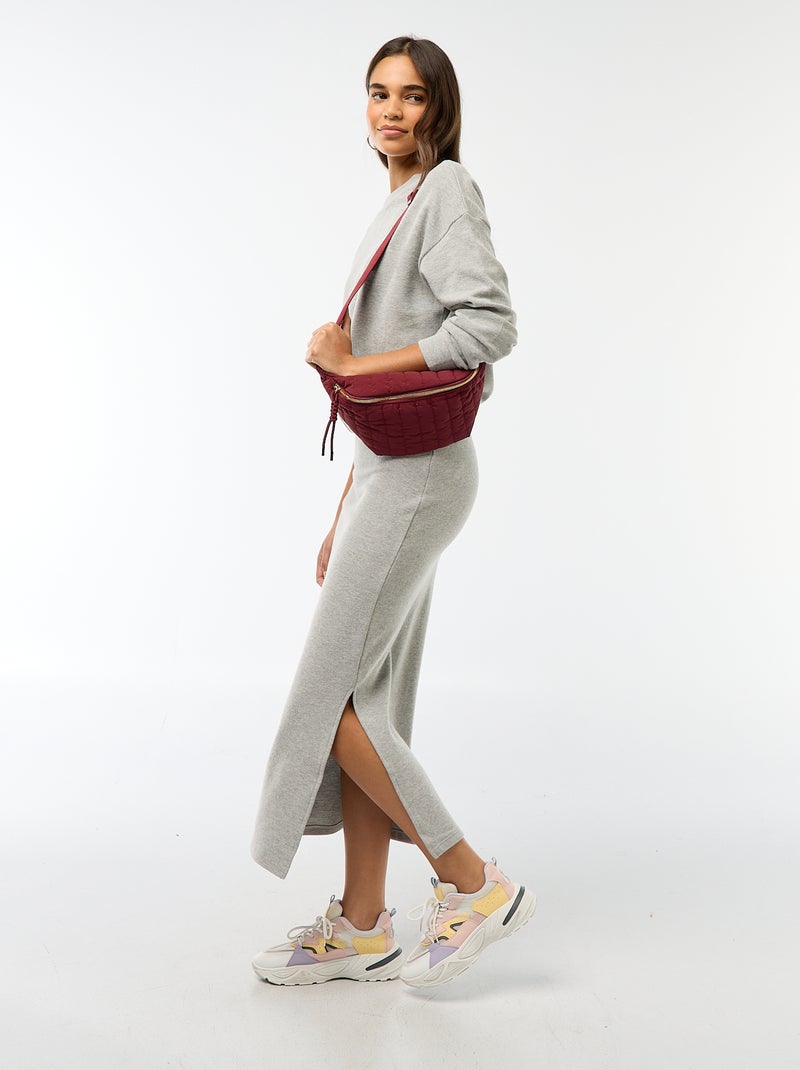 Gonna midi in maglia soffice Grigio - Kiabi