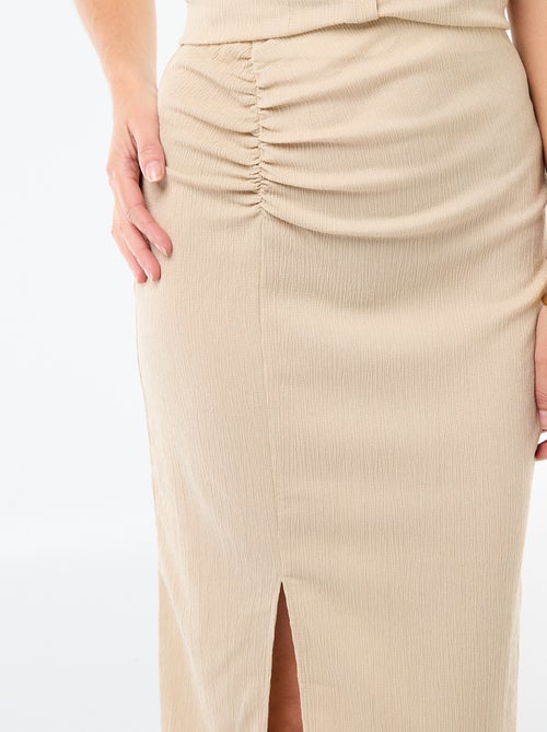 Gonna midi in maglia texturizzata - Kiabi