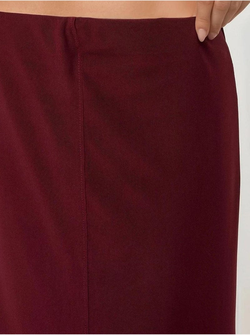 Gonna midi in pizzo a vita alta pika collection hiccup Rosso bordeaux - Kiabi