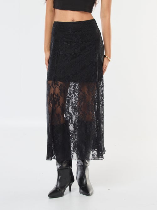 Gonna midi in pizzo - Kiabi