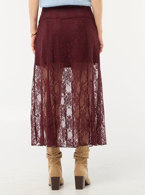 Gonna midi in pizzo - Kiabi