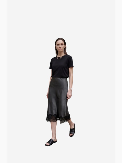 Gonna midi in raso a vita alta my fashion - Kiabi