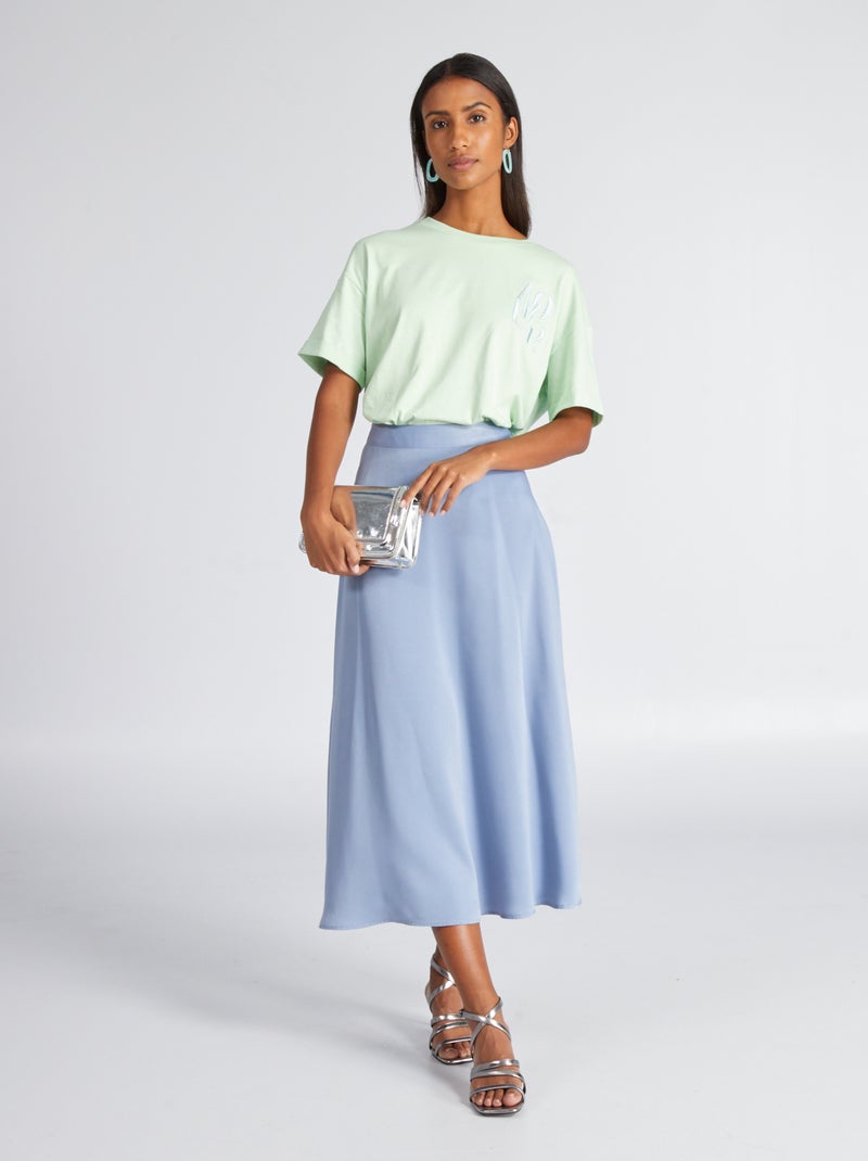 Midi Skirt Gonne Raso Gonna Plissettata Outfit Gonna In Plisse