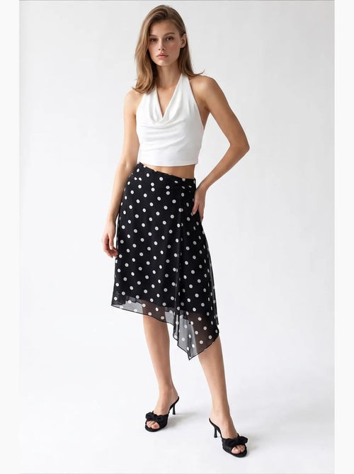 Gonna midi in tulle a pois a vita alta mixray - Kiabi Gonna midi in tulle a pois a vita alta mixray - Kiabi