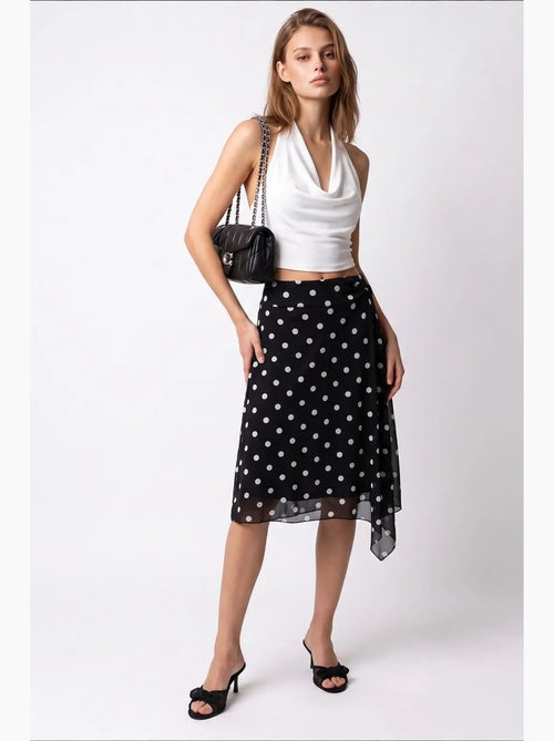 Gonna midi in tulle a pois a vita alta mixray - Kiabi Gonna midi in tulle a pois a vita alta mixray - Kiabi
