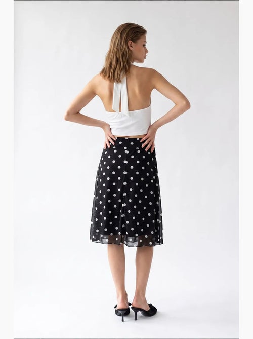 Gonna midi in tulle a pois a vita alta mixray - Kiabi Gonna midi in tulle a pois a vita alta mixray - Kiabi