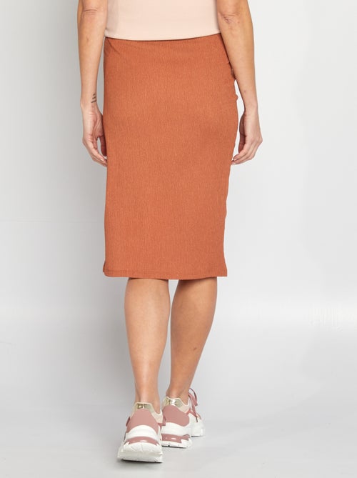 Gonna midi premaman in maglia goffrata - Kiabi