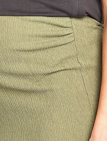 Gonna midi premaman in maglia goffrata