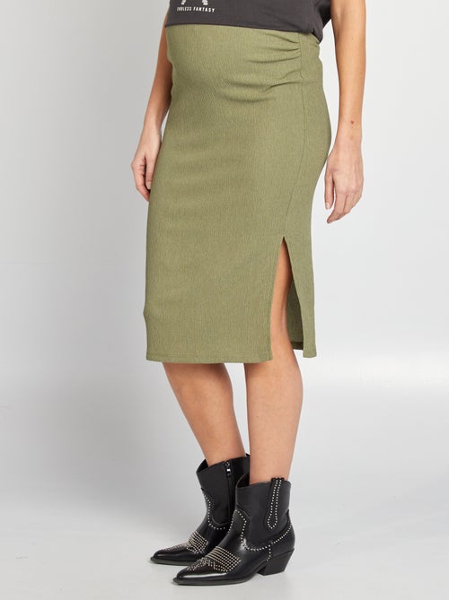 Gonna midi premaman in maglia goffrata - Kiabi