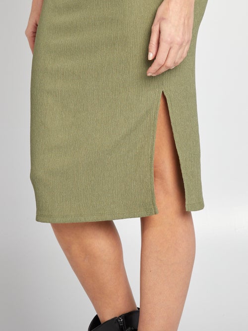 Gonna midi premaman in maglia goffrata - Kiabi