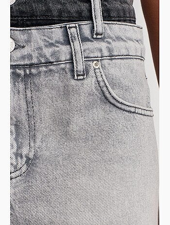 Gonna mini in denim a vita media da donna dilvin