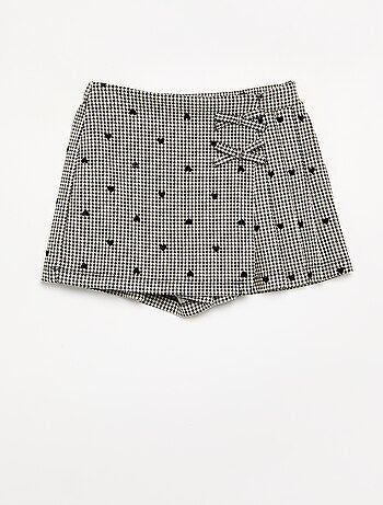 Gonna pantaloncino a fantasia