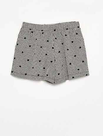 Gonna pantaloncino a fantasia