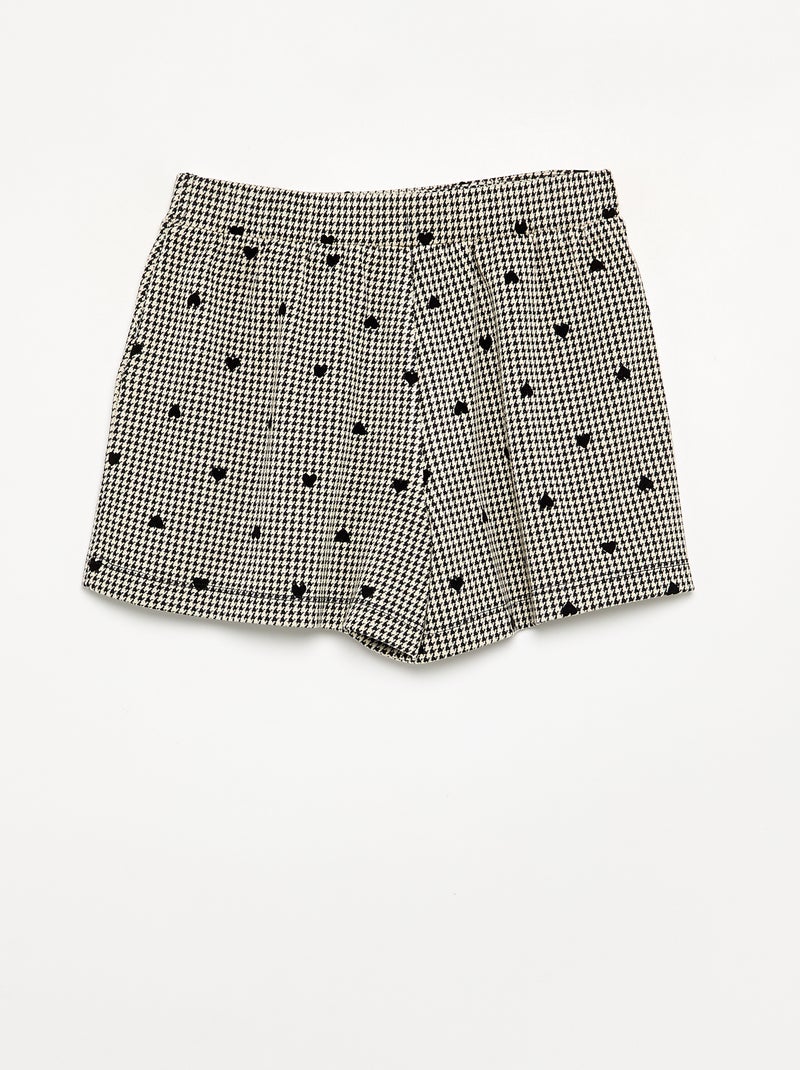 Gonna pantaloncino a fantasia Grigio - Kiabi