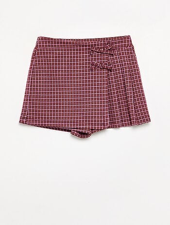 Gonna pantaloncino a fantasia