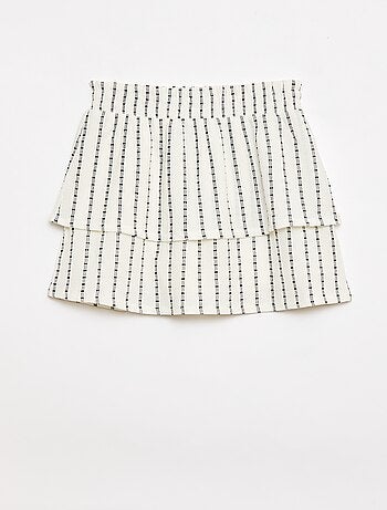 Gonna pantaloncino a righe verticali sottili