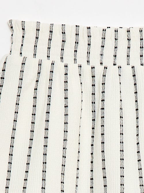 Gonna pantaloncino a righe verticali sottili - Kiabi