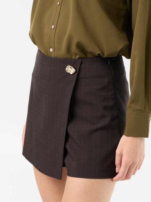 Gonna pantaloncino con gioiello fantasia - Kiabi