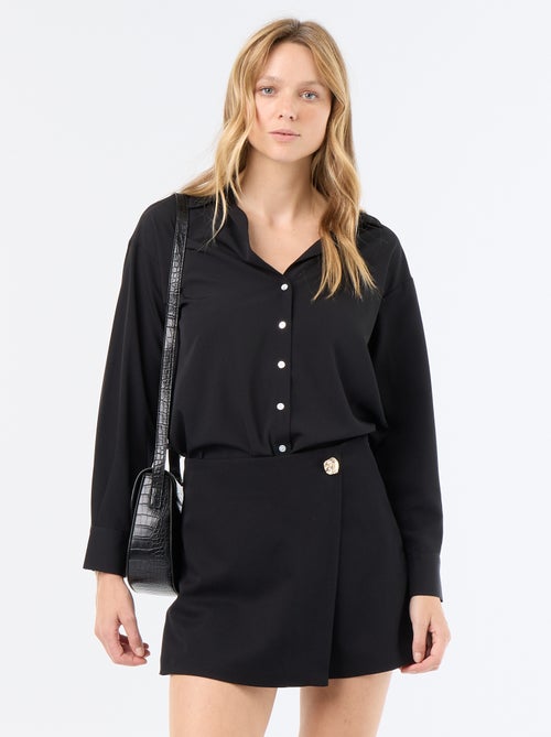Gonna pantaloncino con gioiello fantasia - Kiabi