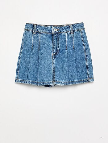 Gonna pantaloncino corta in denim