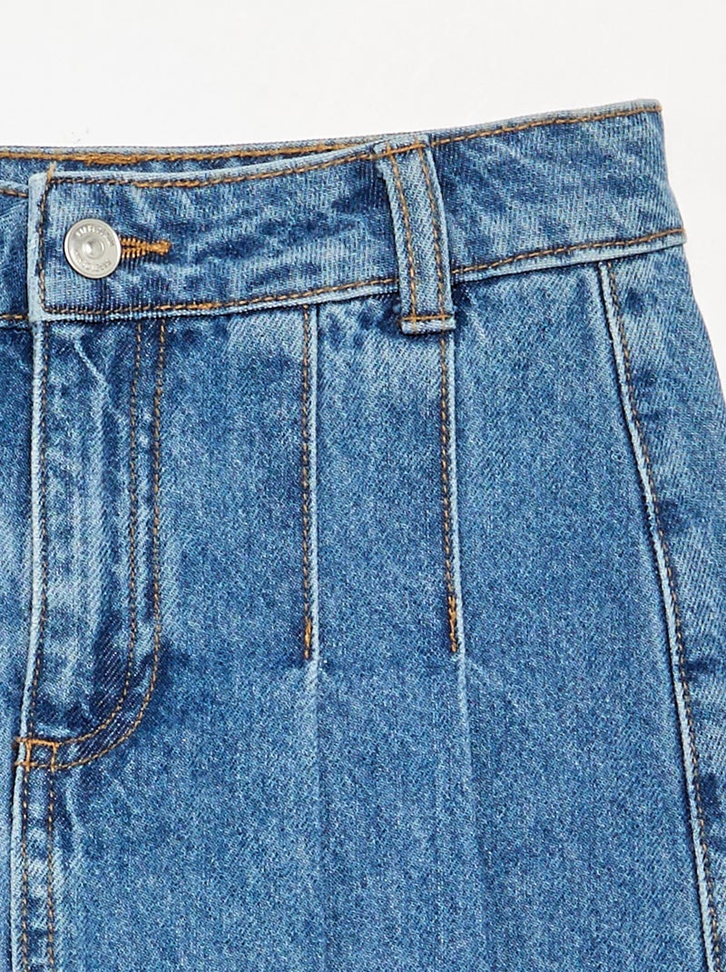 Gonna pantaloncino corta in denim Blu - Kiabi
