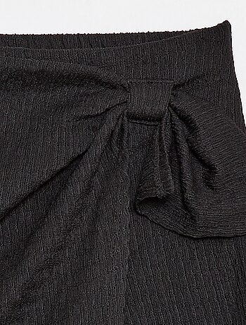 Gonna-pantaloncino corta in maglia leggera a tinta unita