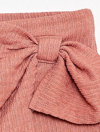 Gonna-pantaloncino corta in maglia leggera a tinta unita