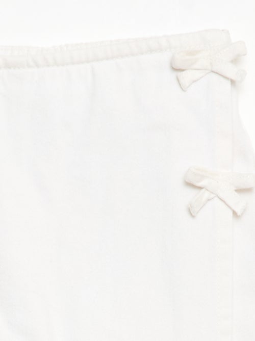 Gonna pantaloncino corto in denim con nodi - Kiabi