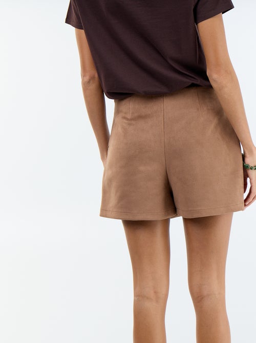 Gonna pantaloncino in camoscio sintetico - Kiabi