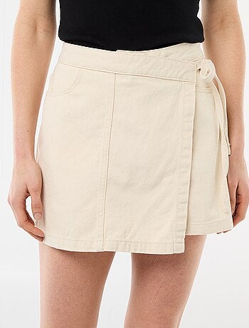 Gonna pantaloncino in denim