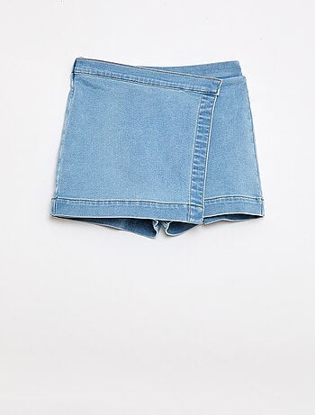 Gonna-pantaloncino in denim