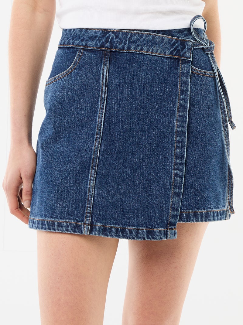 Gonna pantaloncino in denim Blu - Kiabi