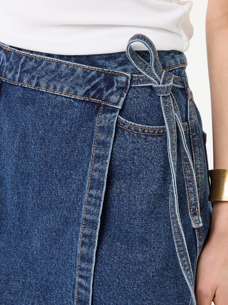 Gonna pantaloncino in denim Blu - Kiabi