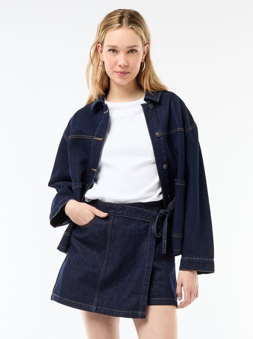 Gonna pantaloncino in denim - Kiabi