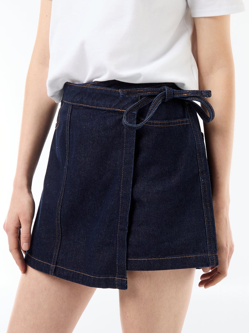 Gonna pantaloncino in denim Blu - Kiabi
