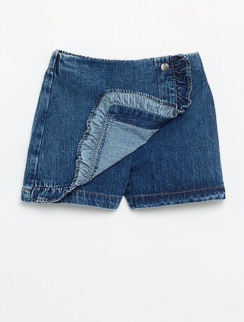 Gonna-pantaloncino in denim