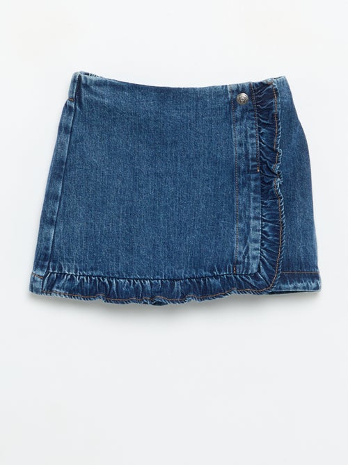 Gonna-pantaloncino in denim - Kiabi