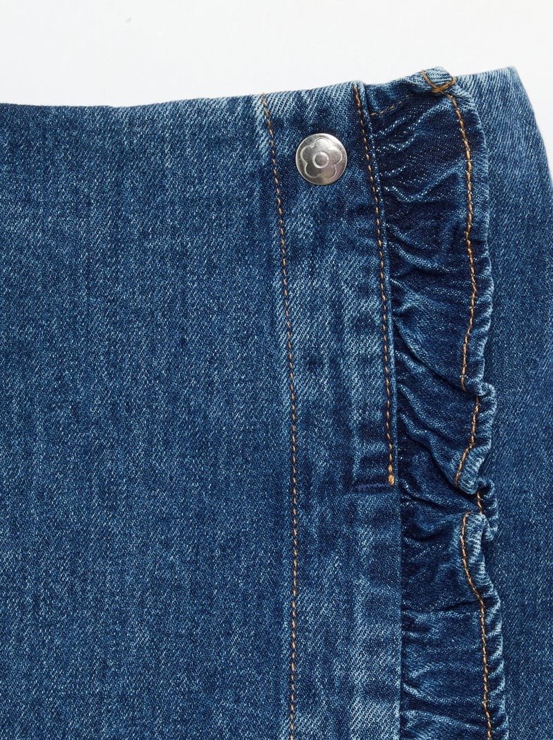Gonna-pantaloncino in denim Blu - Kiabi