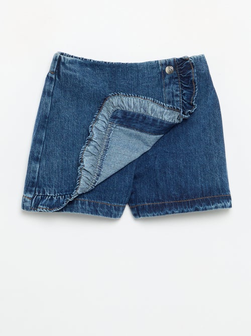 Gonna-pantaloncino in denim - Kiabi